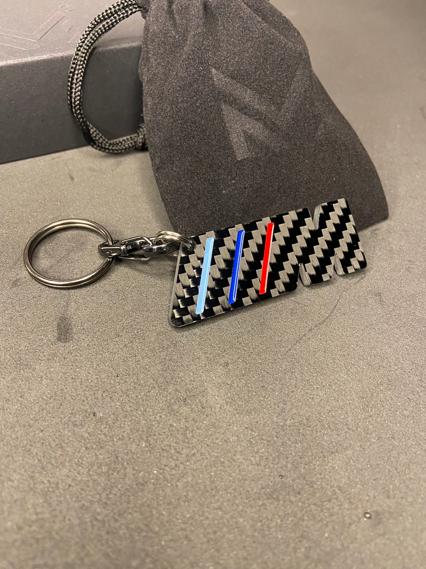 M keychain
