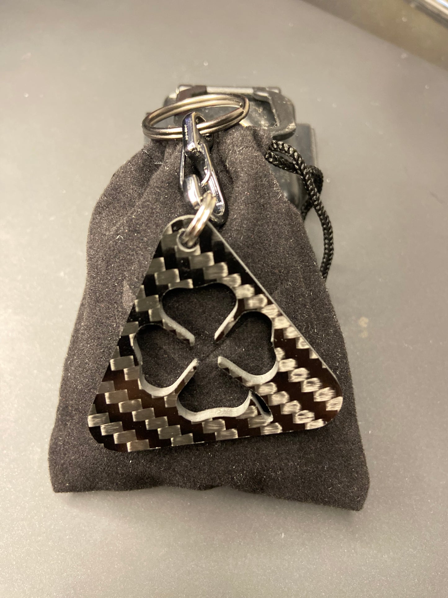 Alfa Romeo Quadrifoglio keychain