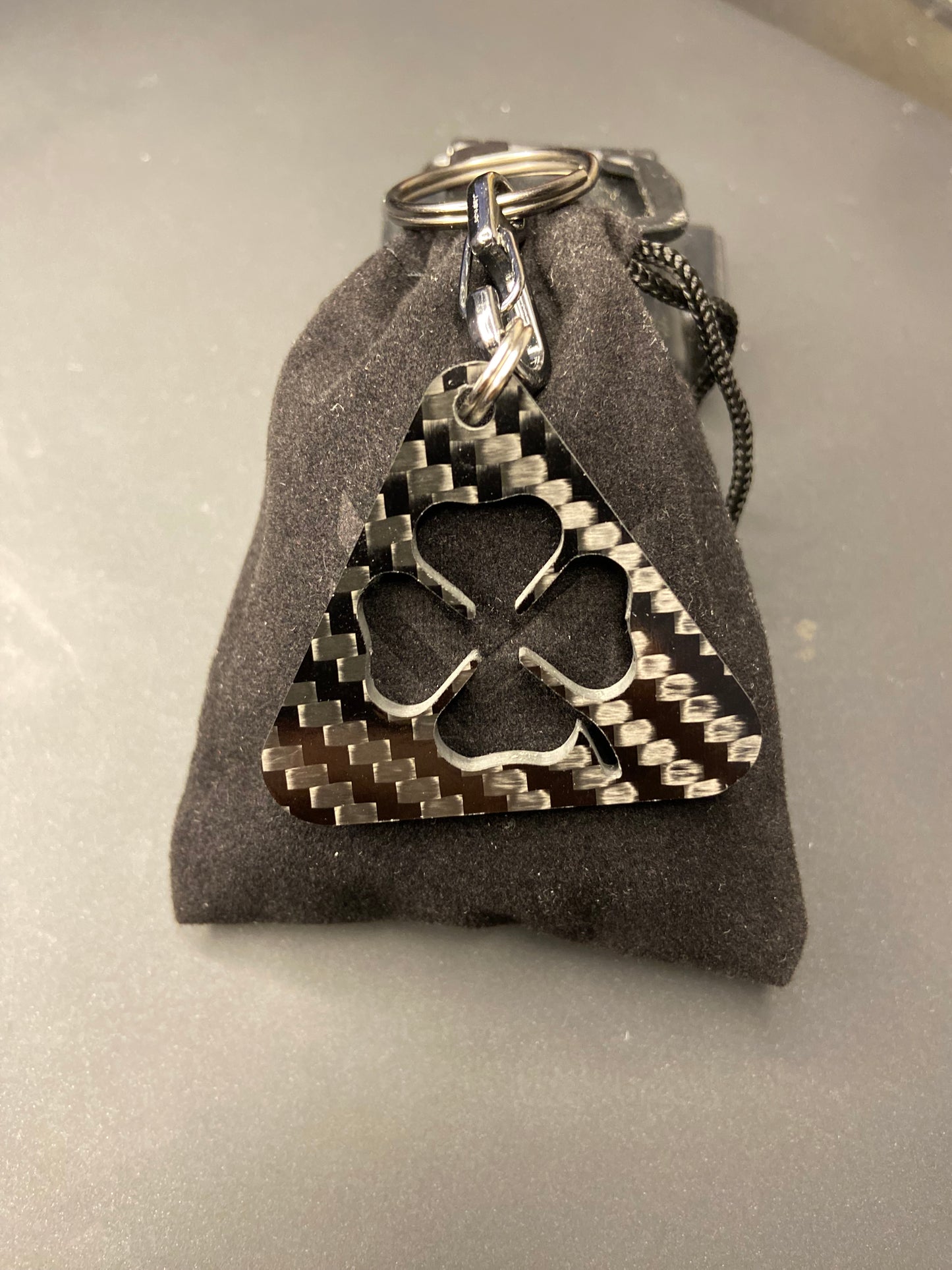 Alfa Romeo Quadrifoglio keychain